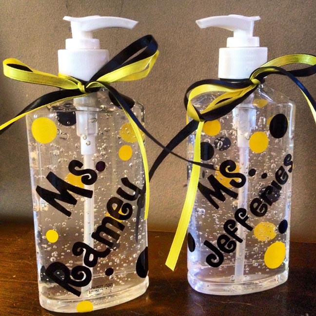 Monogrammed Hand Sanitizer Bottles